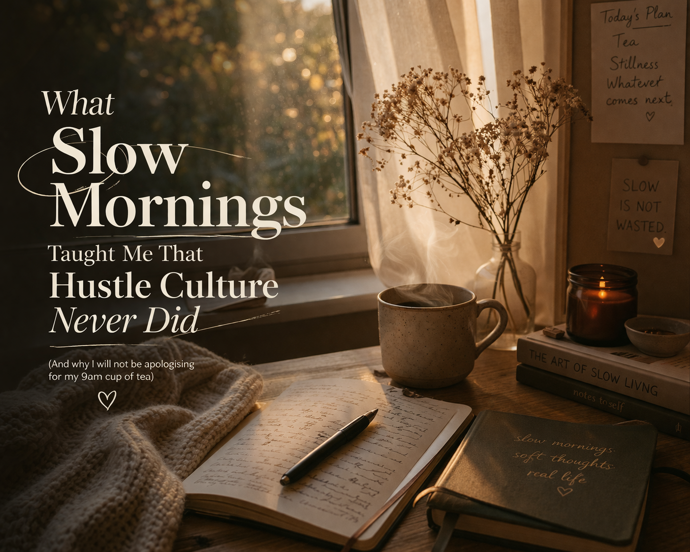 What slow mornings taught me that hustle culture never did!