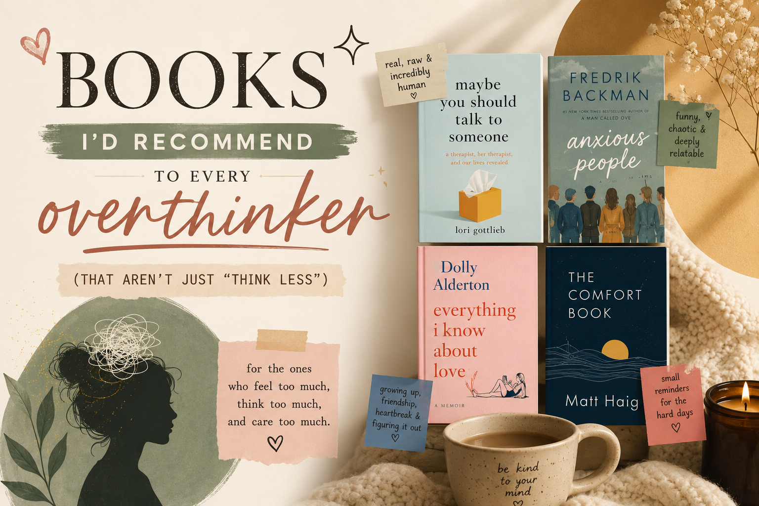 Books I’d recommend to every overthinker! 