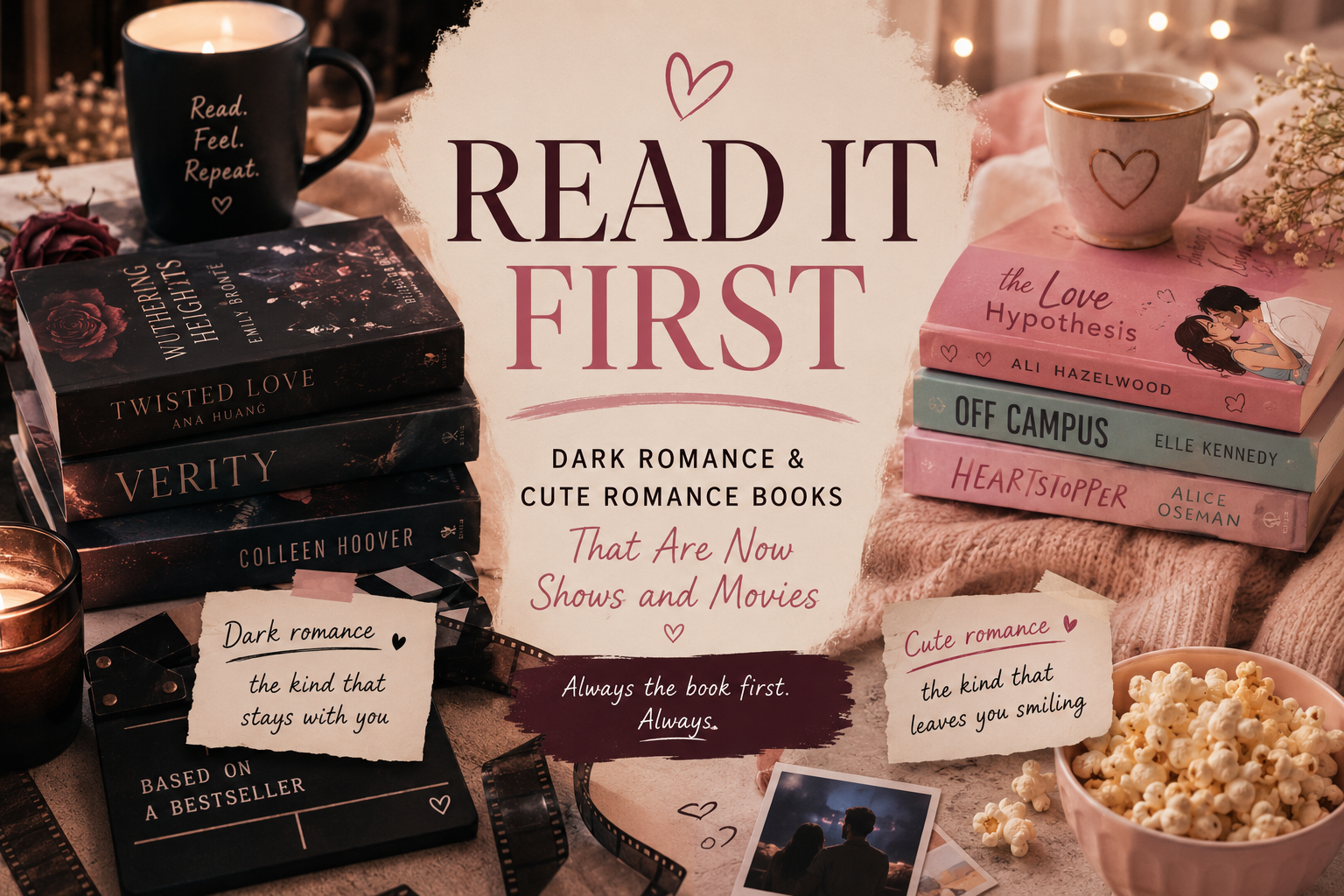 Read It First – Dark Romance & Cute Romance Books That Are Even Better Before You Watch