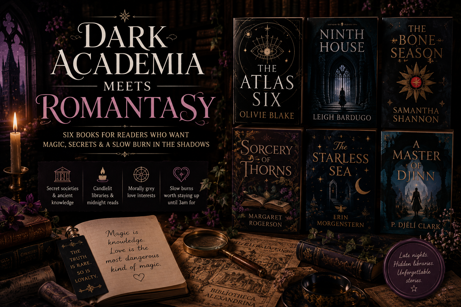 Dark Academia Meets Romantasy – Six Books for Readers Who Want Magic, Secrets and a Slow Burn in the Shadows