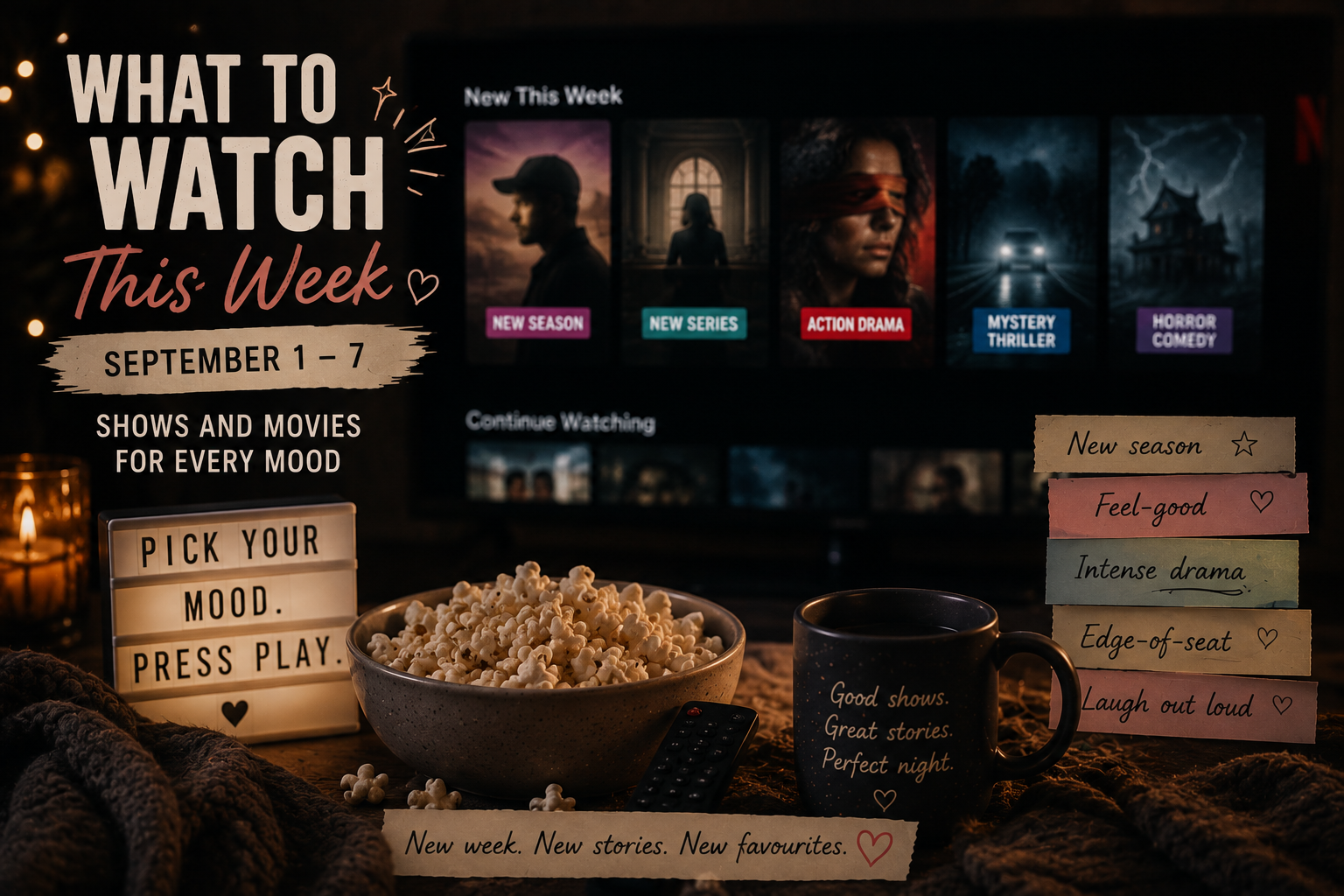 What To Watch This Week – Shows and Movies for Every Mood — September 4–6